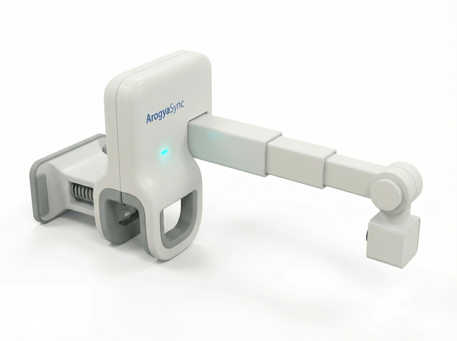 ArogyaSync Retrofit Device - Front view showing high-precision OCR sensor designed for medical display compatibility